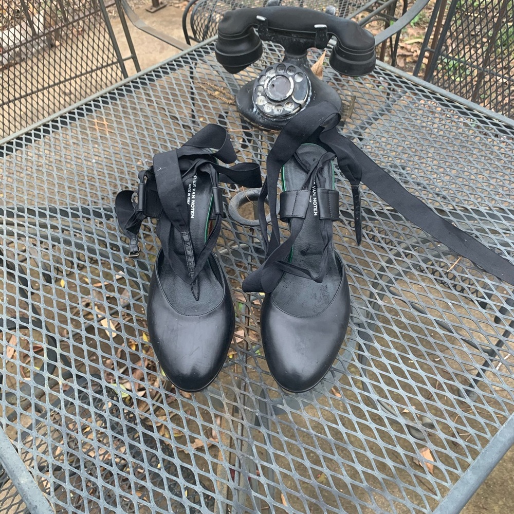 Dries Van Noten Strap Ballerina Heels